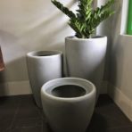 825MM VENETIAN PLANTER CEMENT FINISH, SELF WATERING SYSTEM
