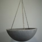 400MM HANGING PLANTER CEMENT FINISH